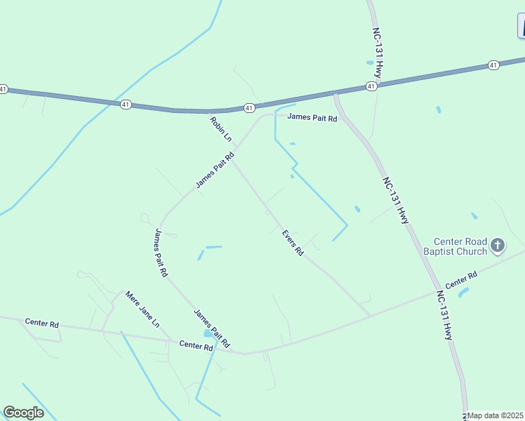 map of restaurants, bars, coffee shops, grocery stores, and more near 513 Evers Road in Bladenboro