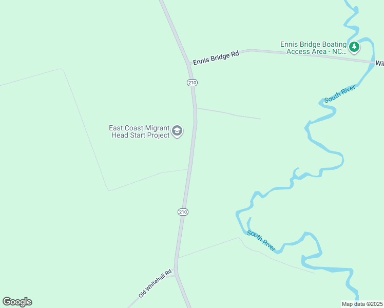 map of restaurants, bars, coffee shops, grocery stores, and more near 10079 North Carolina 210 in Ivanhoe