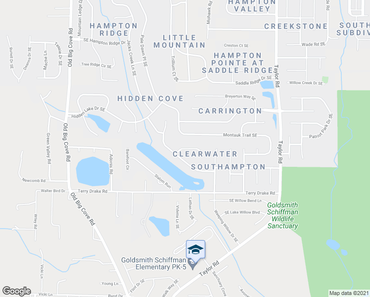 map of restaurants, bars, coffee shops, grocery stores, and more near 4704 Short Line Circle Southeast in Owens Cross Roads