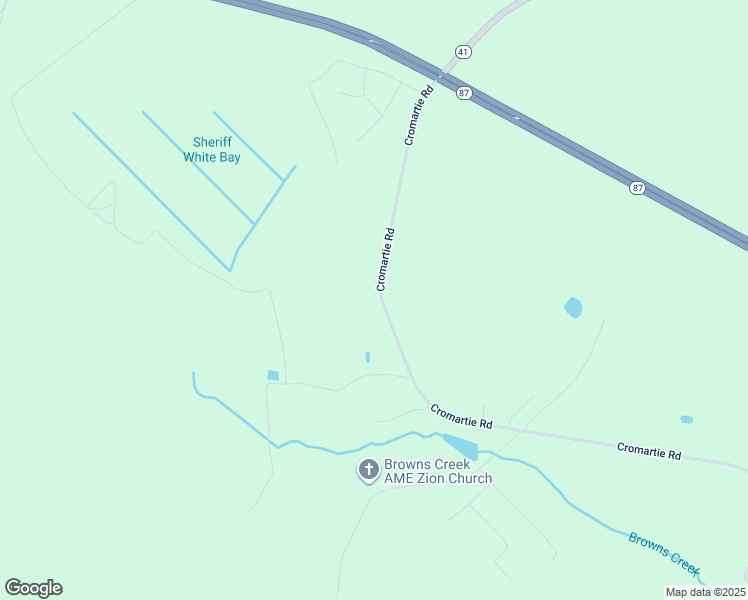 map of restaurants, bars, coffee shops, grocery stores, and more near 3407 Cromartie Road in Elizabethtown