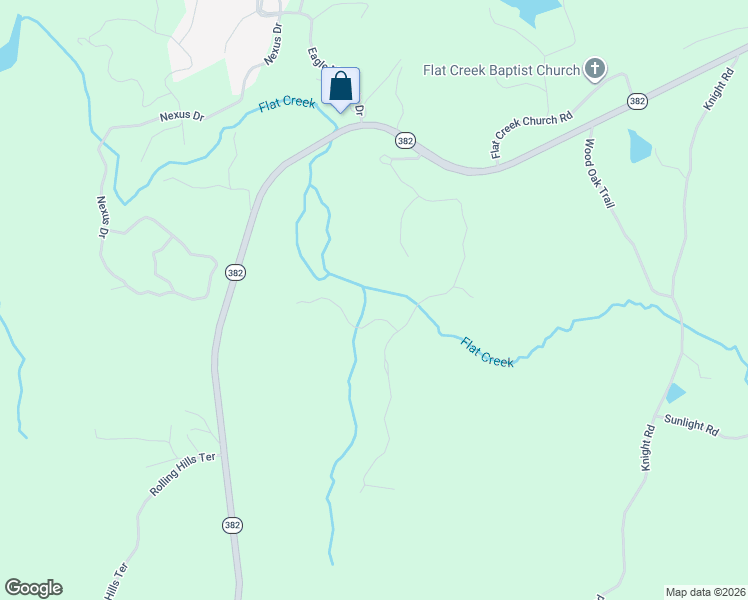 map of restaurants, bars, coffee shops, grocery stores, and more near 306 Lower Creek Trail in Ellijay