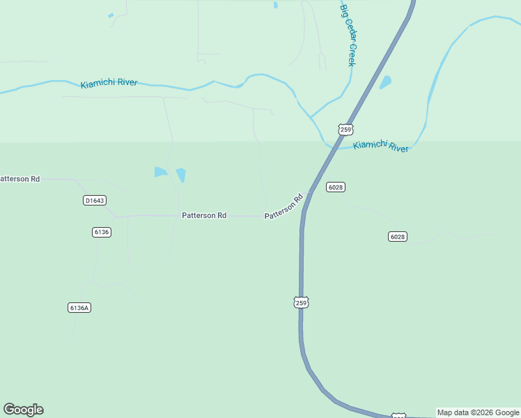 map of restaurants, bars, coffee shops, grocery stores, and more near 61213 Rising Star Lane in Hodgen