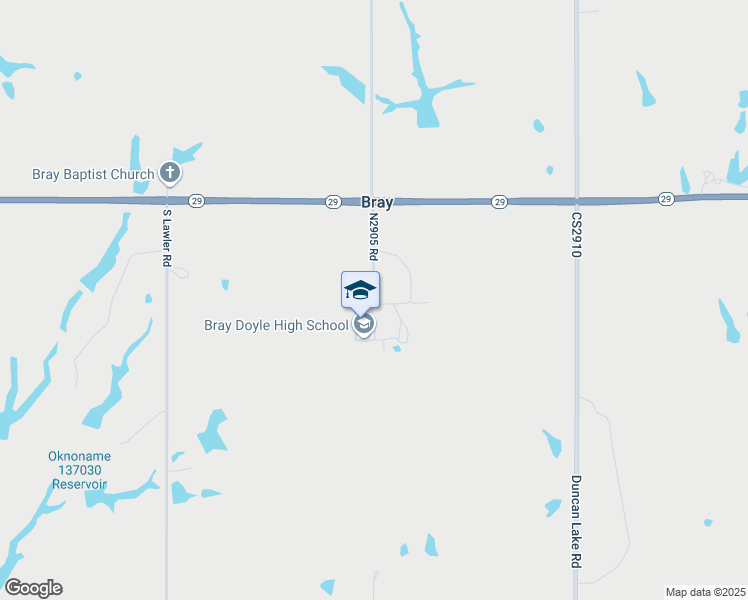 map of restaurants, bars, coffee shops, grocery stores, and more near 1205 Brooks Road in Marlow