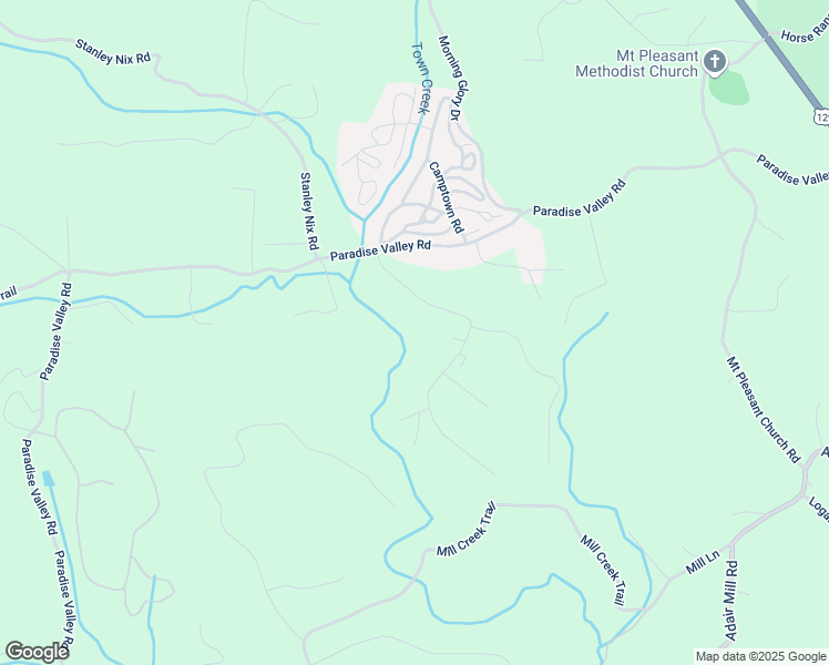 map of restaurants, bars, coffee shops, grocery stores, and more near 206 Running Deer Road in Cleveland