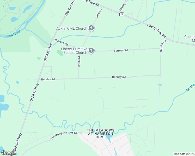 map of restaurants, bars, coffee shops, grocery stores, and more near 344 Berkley Road in Gurley