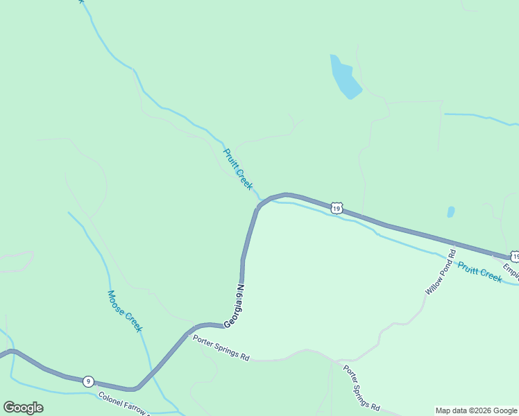 map of restaurants, bars, coffee shops, grocery stores, and more near Georgia 9 North in Dahlonega