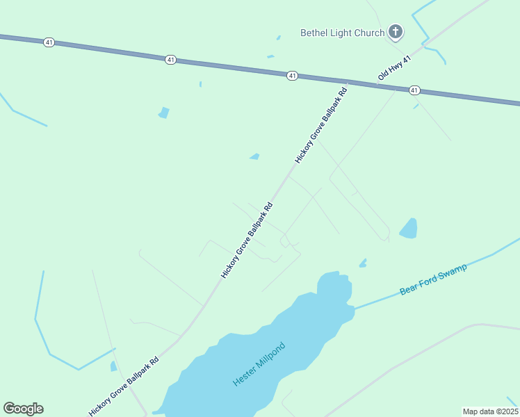 map of restaurants, bars, coffee shops, grocery stores, and more near 532 Hickory Grove Ballpark Road in Bladenboro
