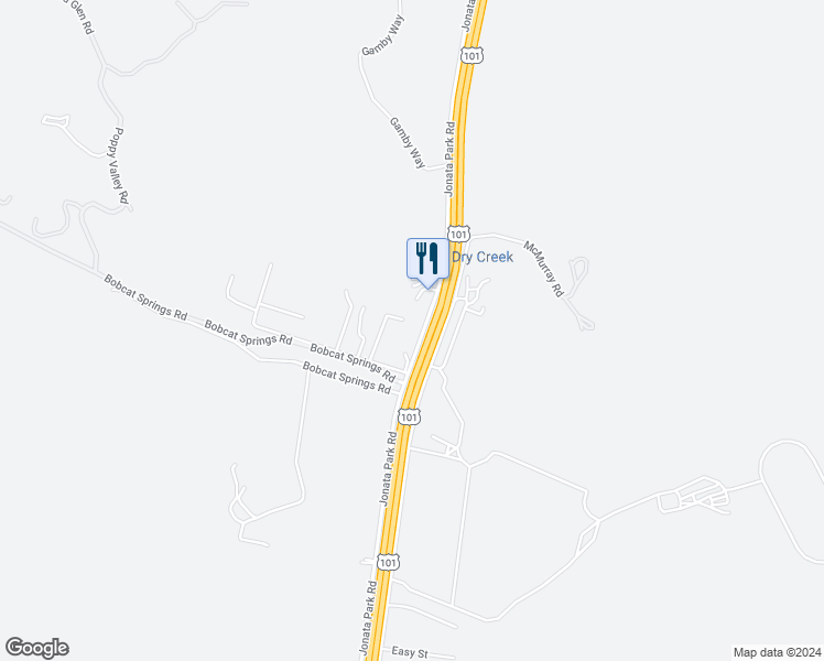 map of restaurants, bars, coffee shops, grocery stores, and more near 1260 Hager Lane in Buellton