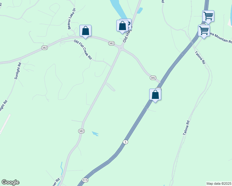 map of restaurants, bars, coffee shops, grocery stores, and more near 117 Horseshoe Circle in Ellijay