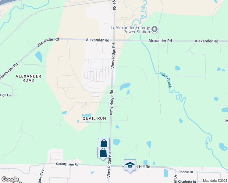 map of restaurants, bars, coffee shops, grocery stores, and more near 12701 Vimy Ridge Road in Alexander