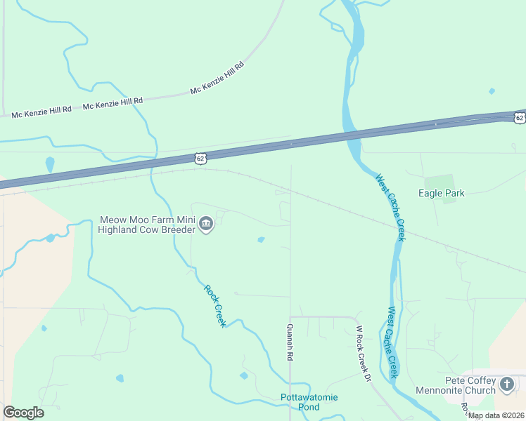map of restaurants, bars, coffee shops, grocery stores, and more near 1809 Quanah Road in Cache