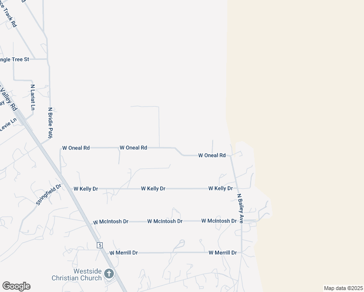 map of restaurants, bars, coffee shops, grocery stores, and more near 1375 West Oneal Road in Prescott