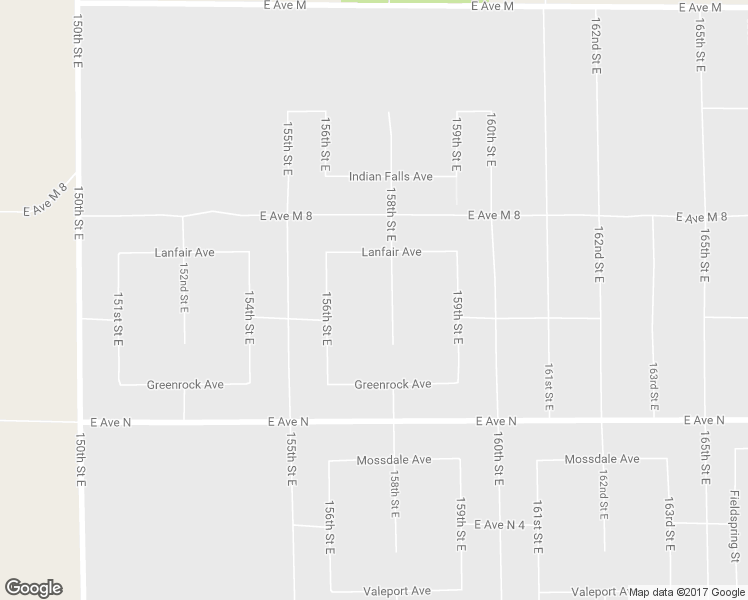 map of restaurants, bars, coffee shops, grocery stores, and more near 41419 158th Street East in Lancaster