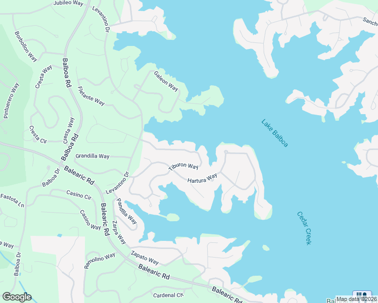map of restaurants, bars, coffee shops, grocery stores, and more near 46 Tiburon Way in Hot Springs