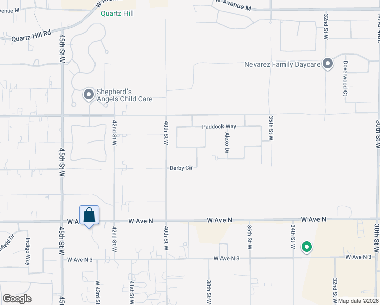 map of restaurants, bars, coffee shops, grocery stores, and more near 3804 West Avenue M10 in Lancaster
