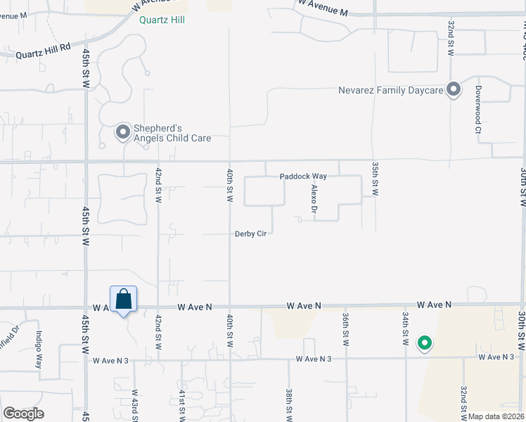map of restaurants, bars, coffee shops, grocery stores, and more near 3804 West Avenue M10 in Lancaster