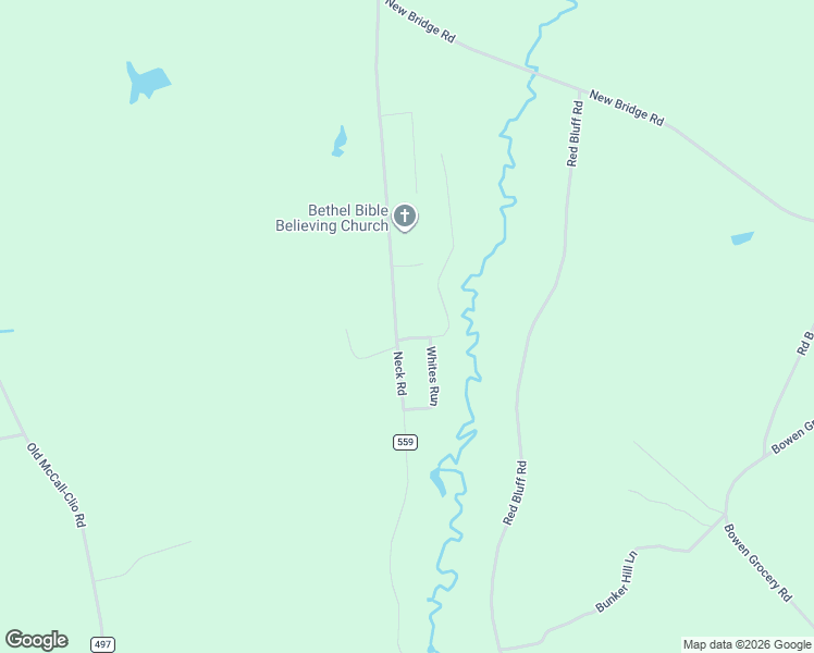 map of restaurants, bars, coffee shops, grocery stores, and more near 1642 Neck Road in McColl