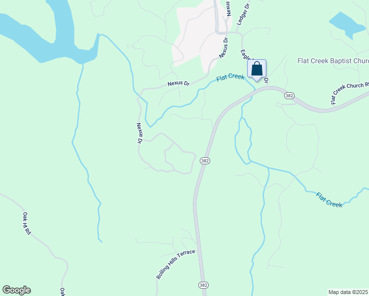 map of restaurants, bars, coffee shops, grocery stores, and more near 1406 Nexus Drive in Ellijay