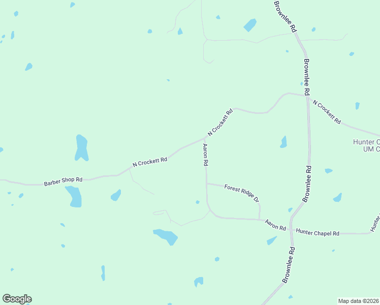 map of restaurants, bars, coffee shops, grocery stores, and more near 3966 North Crockett Road in Sarah