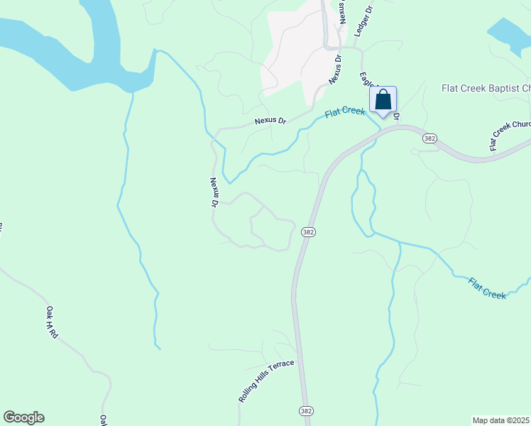 map of restaurants, bars, coffee shops, grocery stores, and more near 1406 Nexus Drive in Ellijay