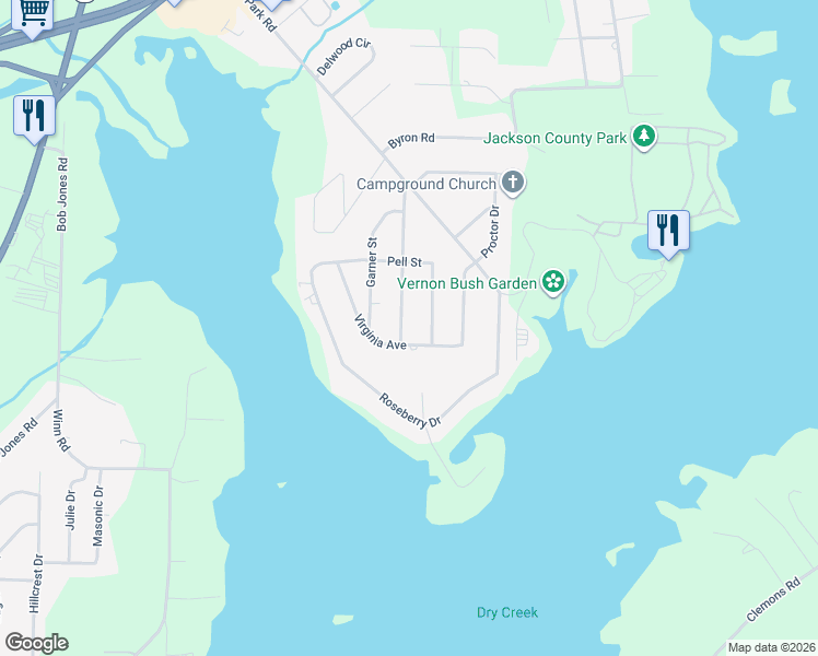 map of restaurants, bars, coffee shops, grocery stores, and more near 910 Buchanan Street in Scottsboro
