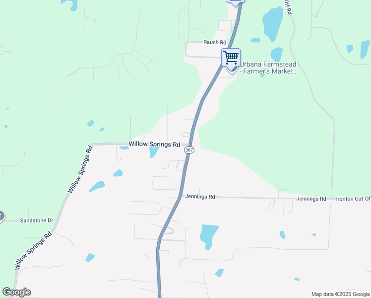 map of restaurants, bars, coffee shops, grocery stores, and more near 12500 Arch Street in Little Rock