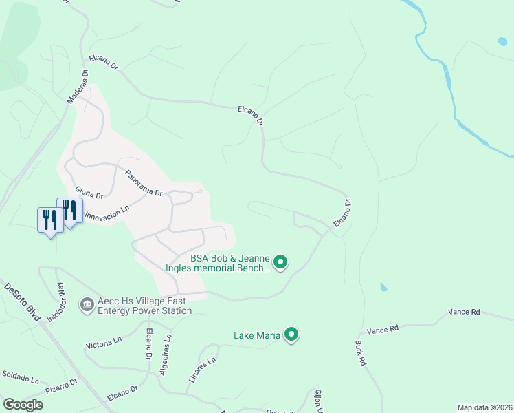 map of restaurants, bars, coffee shops, grocery stores, and more near 29 Maravilla Way in Hot Springs Village