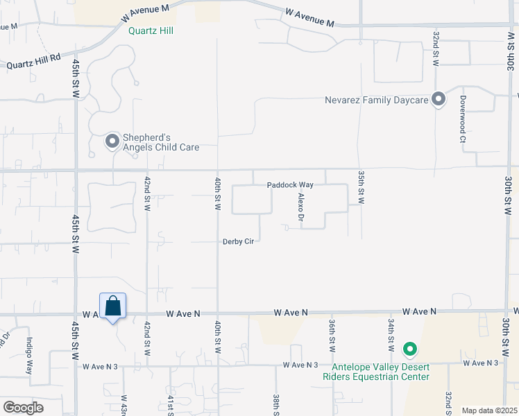 map of restaurants, bars, coffee shops, grocery stores, and more near 3753 West Avenue M10 in Lancaster