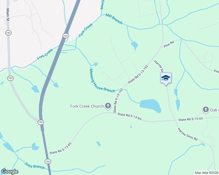 map of restaurants, bars, coffee shops, grocery stores, and more near 223 West Hilltop Lane in Jefferson