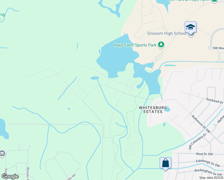 map of restaurants, bars, coffee shops, grocery stores, and more near Unnamed Rd in Huntsville