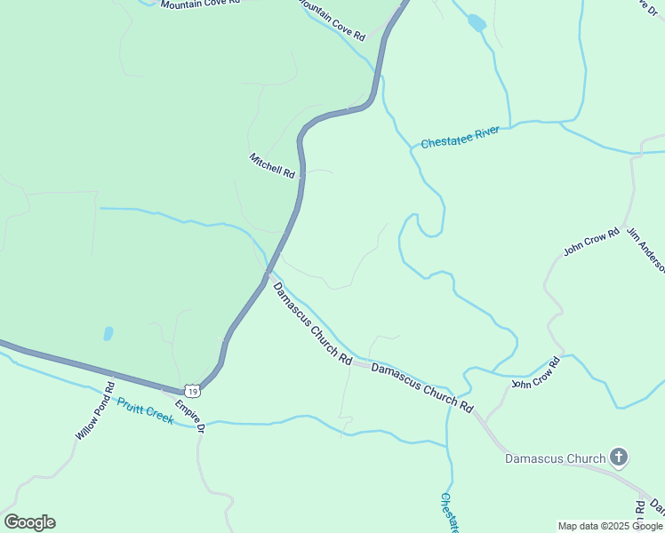map of restaurants, bars, coffee shops, grocery stores, and more near 341 Muscadine Road in Dahlonega
