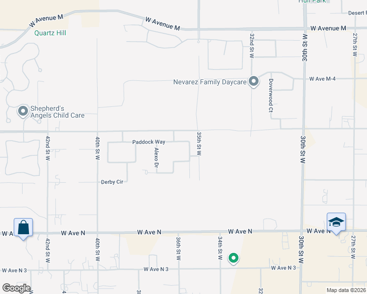 map of restaurants, bars, coffee shops, grocery stores, and more near 3549 Louer Drive in Lancaster