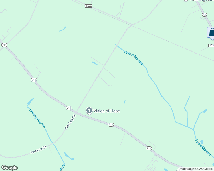 map of restaurants, bars, coffee shops, grocery stores, and more near 1760 Pine Log Road in Lumberton