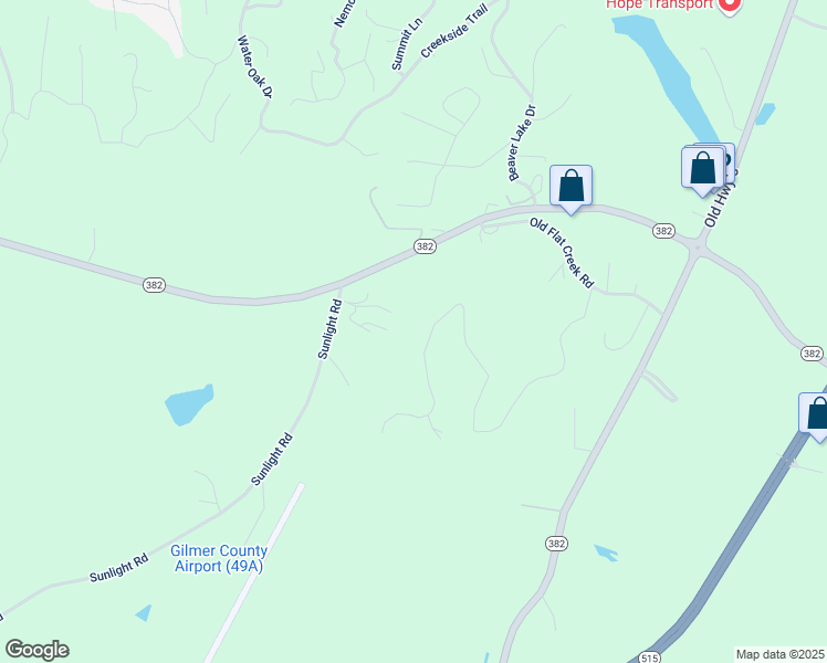 map of restaurants, bars, coffee shops, grocery stores, and more near 802 Timber Ridge Lane in Ellijay