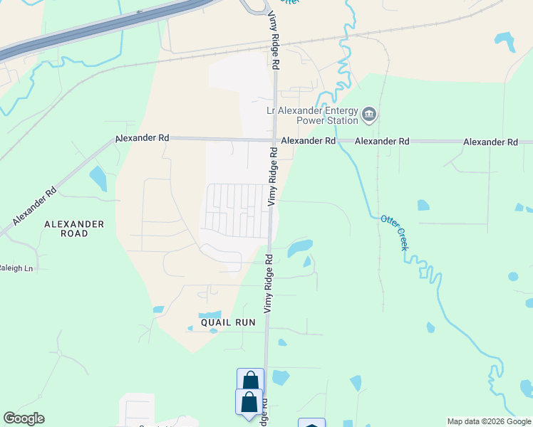 map of restaurants, bars, coffee shops, grocery stores, and more near 12506 Vimy Ridge Road in Alexander