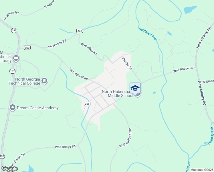 map of restaurants, bars, coffee shops, grocery stores, and more near 115 Settlers Point in Clarkesville