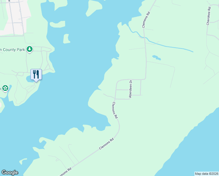 map of restaurants, bars, coffee shops, grocery stores, and more near 1394 Clemons Road in Scottsboro