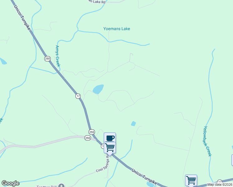 map of restaurants, bars, coffee shops, grocery stores, and more near 440 Skyview Circle in Clarkesville