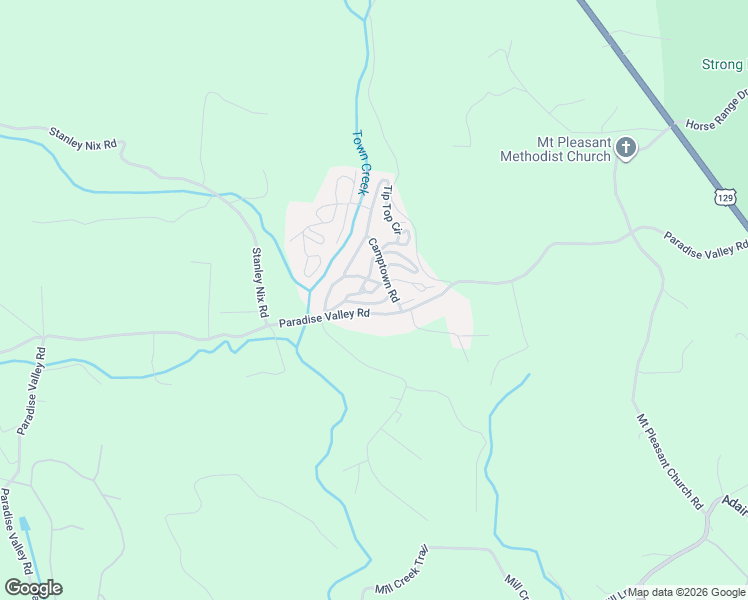 map of restaurants, bars, coffee shops, grocery stores, and more near 23 Campfire Drive in Cleveland