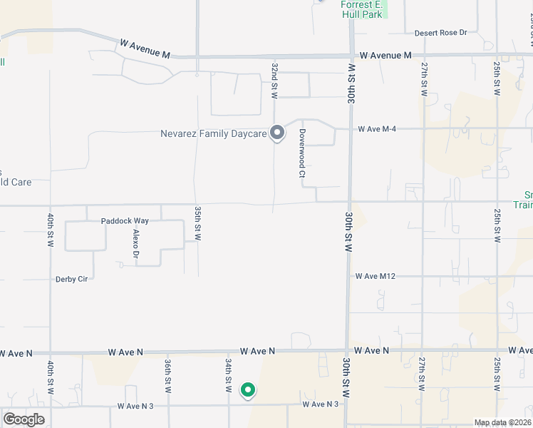 map of restaurants, bars, coffee shops, grocery stores, and more near 3211 Paddock Way in Quartz Hill