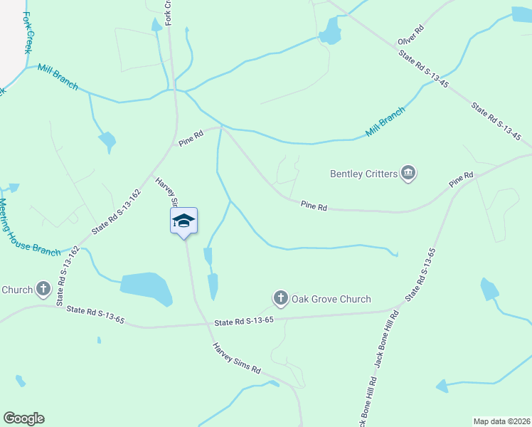 map of restaurants, bars, coffee shops, grocery stores, and more near 482 Pine Road in Jefferson