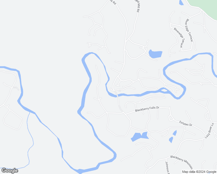 map of restaurants, bars, coffee shops, grocery stores, and more near 45 Kayak Village Drive in Ellijay