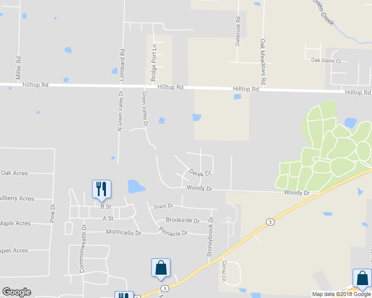 map of restaurants, bars, coffee shops, grocery stores, and more near 318 Sherry Ann Court in Alexander