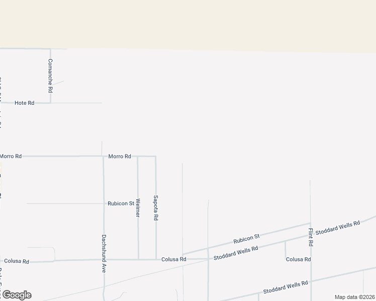 map of restaurants, bars, coffee shops, grocery stores, and more near Navajo Road in Apple Valley