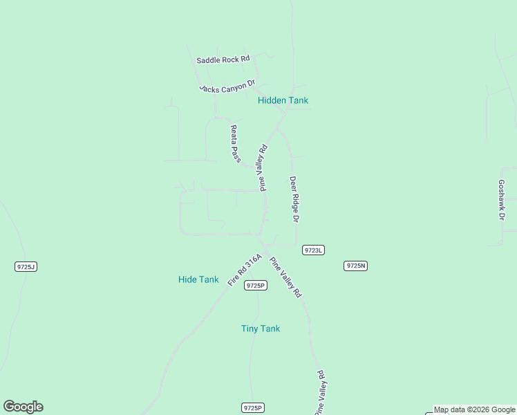 map of restaurants, bars, coffee shops, grocery stores, and more near 2132 Pine Valley Road in Happy Jack