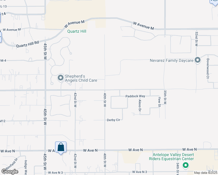 map of restaurants, bars, coffee shops, grocery stores, and more near 3900 West Avenue M8 in Lancaster