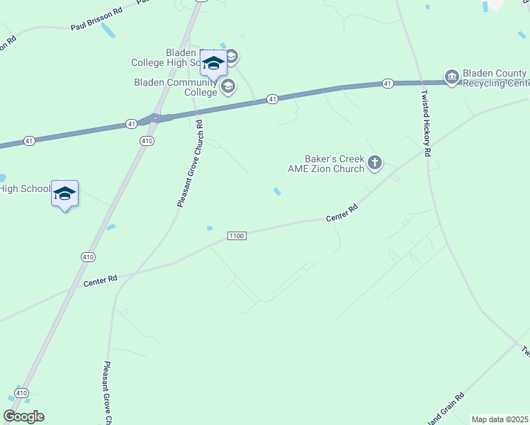 map of restaurants, bars, coffee shops, grocery stores, and more near Center Road in Elizabethtown