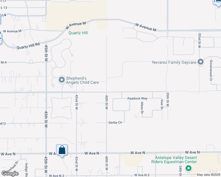 map of restaurants, bars, coffee shops, grocery stores, and more near 3900 West Avenue M8 in Lancaster