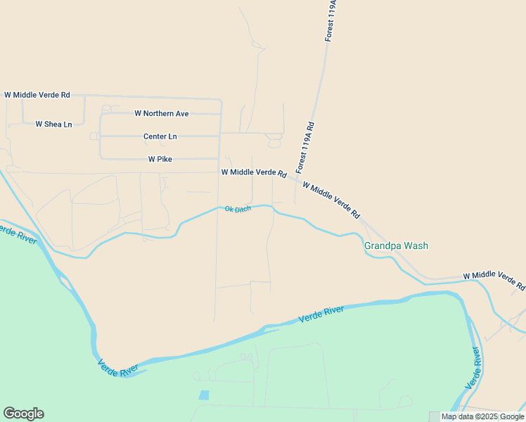 map of restaurants, bars, coffee shops, grocery stores, and more near 4638 Caughran Rd in Camp Verde