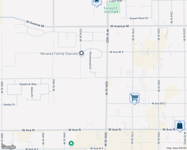 map of restaurants, bars, coffee shops, grocery stores, and more near 3108 West Avenue in Lancaster